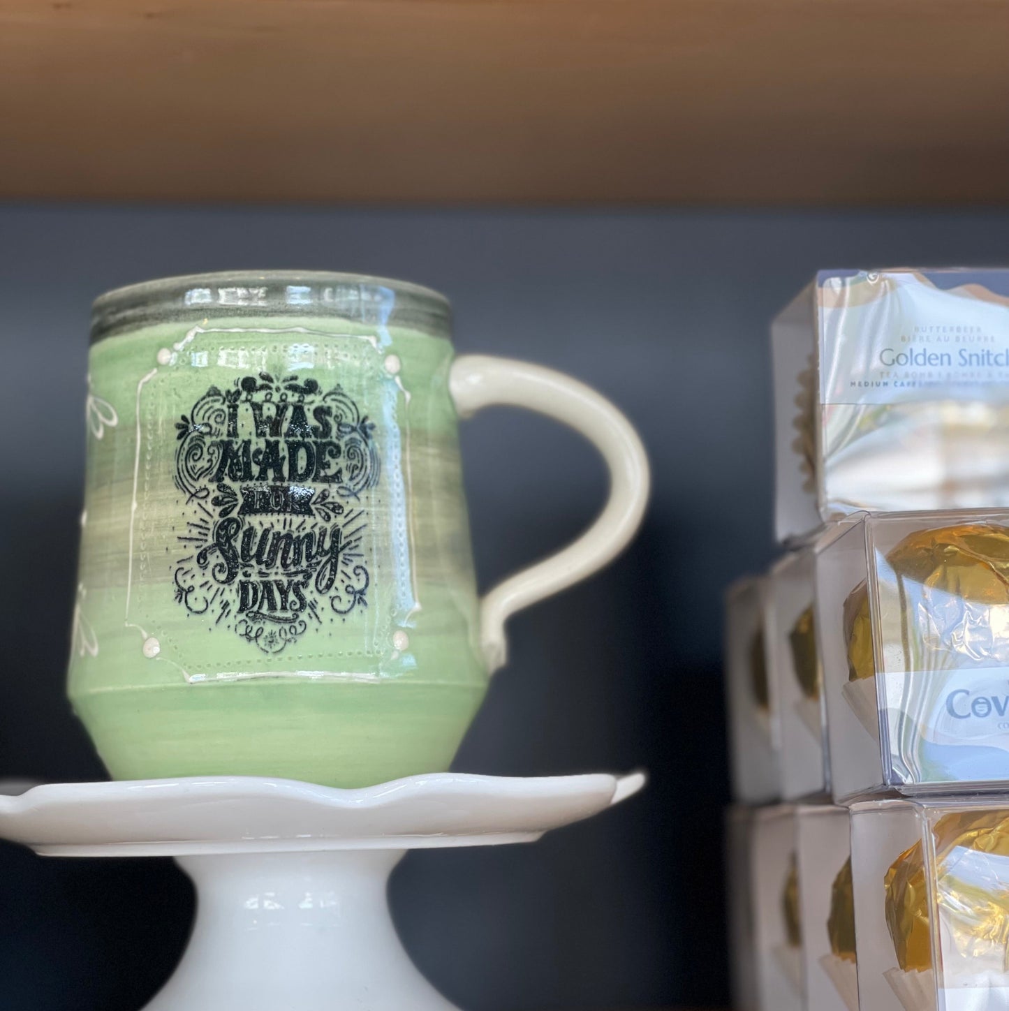 Double Sayings Pottery Mug