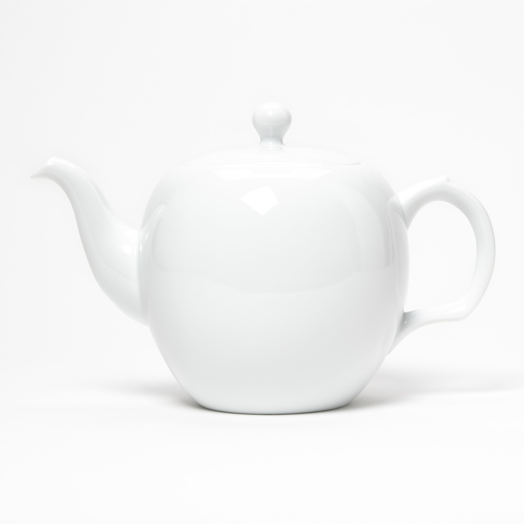 Porcelain Teapot — Pure White