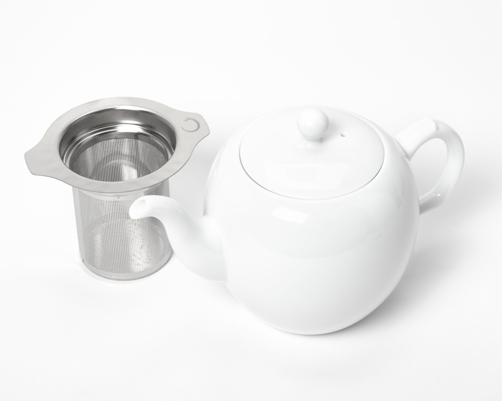 Porcelain Teapot — Pure White
