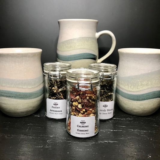 Vintage Ocean Wave Pottery Teacup